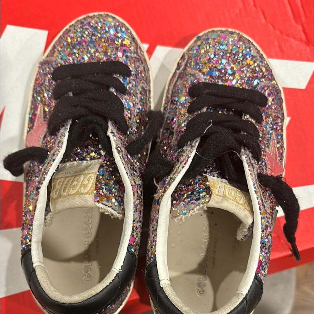 Golden Goose Kids Glitter Sneakers - Multicolor